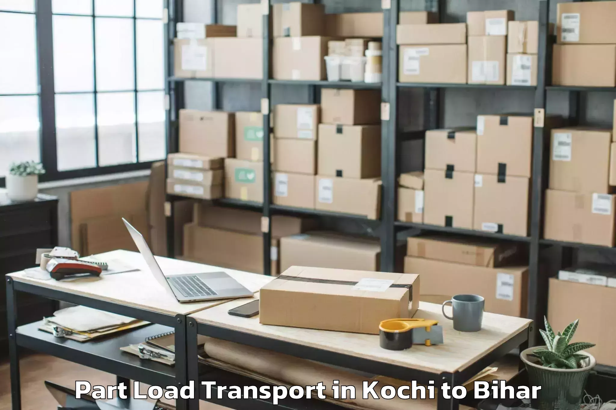 Book Kochi to Gora Bauram Part Load Transport